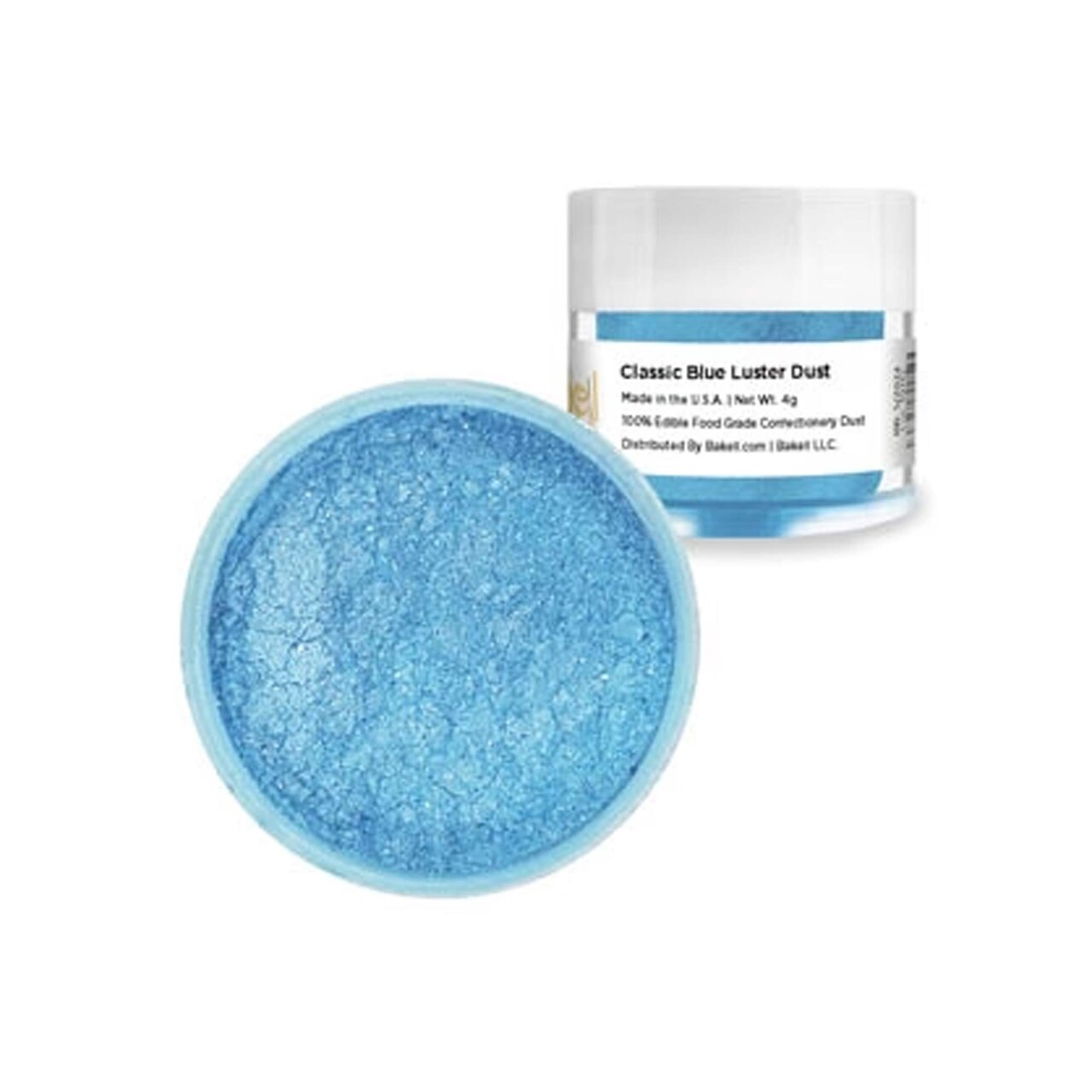 4 Gram Edible Kosher Blue Dust Luster Shimmer for Decorating Cakes and Desserts